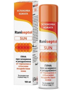 Raniseptol Sun Пяна, 150 ml, Naturprodukt