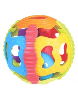 Разноцветна топка дрънкалка Playgro - Shake Rattle and Roll Ball
