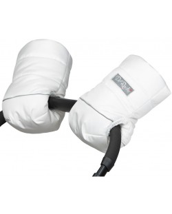 Универсални ръкавици за количка с вълна ДоРечи - Бели