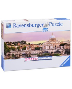 Панорамен пъзел Ravensburger от 1000 части - Рим