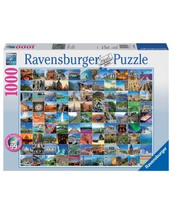 Пъзел Ravensburger от 1000 части - 99 Красиви места на Земята