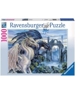 Пъзел Ravensburger от 1000 части - Мистични дракони