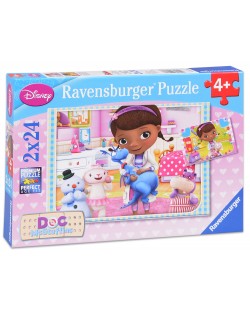 Пъзел Ravensburger от 2 х 24 части - Доктор Макстъфин