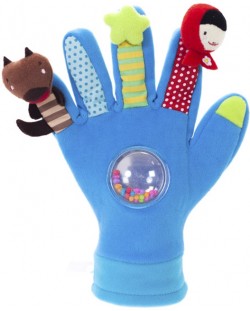 Ръкавица с кукли Eurekakids, синя