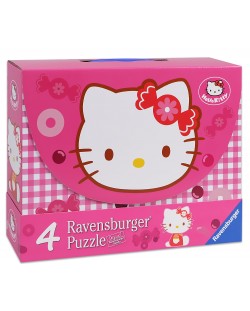 Пъзел Ravensburger 4 в 1 от 122 части - Hello Kitty