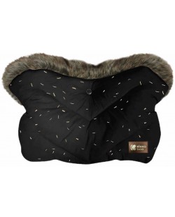 Ръкавица за количка KikkaBoo - Luxury Fur, Confetti Black