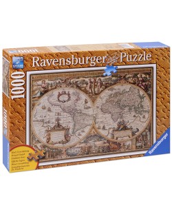 Пъзел Ravensburger от 1000 части - Антична карта на света