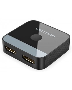 Разклонител превключвател Vention - AKOB0, HDMI 2.0/Splitter 2 port, черен