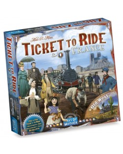 Разширение за настолна игра Ticket to Ride: France & Old West