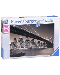 Пъзел Ravensburger от 1000 части - Манхатън и Бруклинския мост