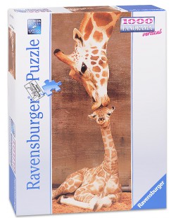Пъзел Ravensburger 1000 части - Жирафи