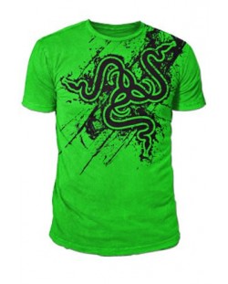 Тениска Razer Green Plague, зелена, размер L