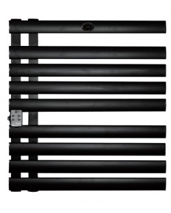 Радиатор за баня Homa - HBH-425B-LED, 425W, черен
