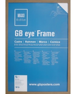 Рамка за плакат GB eye - 61 х 91.5 cm, дъб