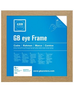 Рамка за винил GB Eye - Album & Vinyl Frame, дъб (31.5 x 31.5 cm)