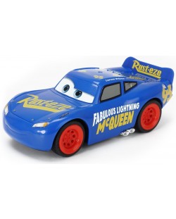Количка с дистанционно Dickie Toys - Cars 3, Маккуин Светкавицата (синя)