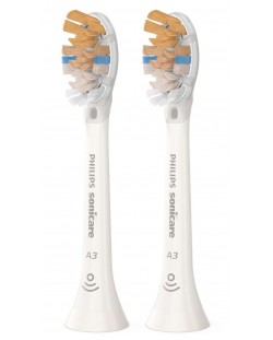 Резервни глави Philips Sonicare - A3 Premium, HX9092/10, 2 броя, бели