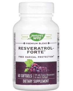 Resveratrol Forte, 60 капсули, Nature’s Way