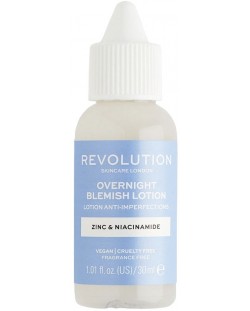 Revolution Skincare Blemish Нощен лосион за лице Prevent, 30 ml