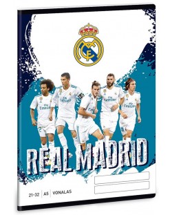 Ученическа тетрадка А5, 32 листа Ars Una - FC Real Madrid, играчи