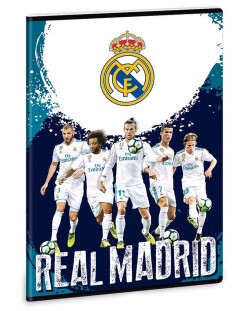 Ученическа тетрадка А4, 40 листа Ars Una - FC Real Madrid, играчи