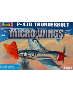 Сглобяем модел на военен самолет Revell Micro Wings - P-47D Thunderbolt (04929)