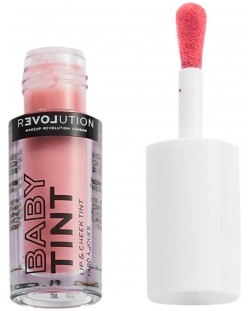 Relove by Revolution Течен руж и блясък за устни Baby Tint, Baby, 1.4 ml