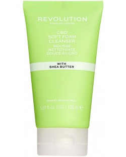 Revolution Skincare Почистваща пяна CBD Shea Butter, 150 ml