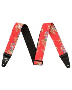 Ремък за китара Fender - Hawaiian Strap, Red Floral