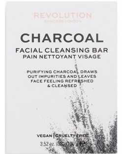 Revolution Skincare Сапун за лице Charcoal, 100 g