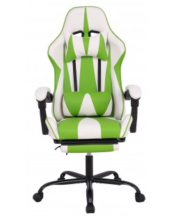 Гейминг стол RFG - Max Game, бял/зелен