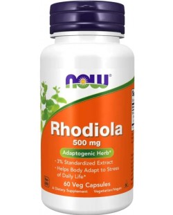Rhodiola, 500 mg, 60 капсули, Now