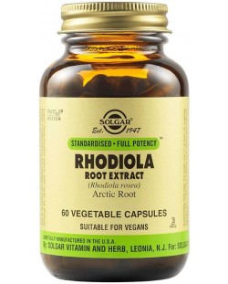 Rhodiola Root Extract, 60 растителни капсули, Solgar