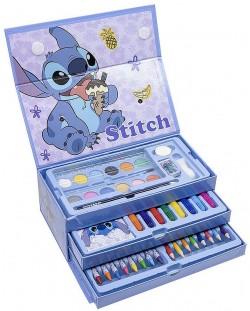 Рисувателен комплект Cerda Stitch - В куфарче на три нива