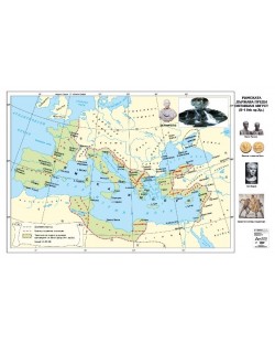 Римската държава преди Октавиан Август ІІ-І в. пр. Хр. (стенна карта)