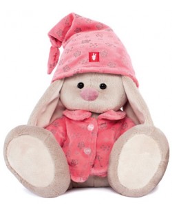 Плюшена играчка Budi Basa - Зайка Ми, с розова пижама, 23 cm