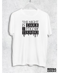 Тениска RockaCoca The Night, бяла, размер S