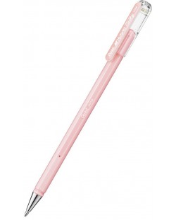 Ролер Pentel - Hybrid Milky K 108, 0.8 mm, розов