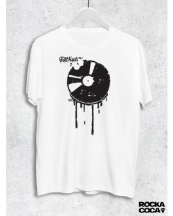 Тениска RockaCoca Vinyl, бяла, размер S