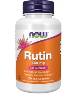 Rutin, 450 mg, 100 капсули, Now