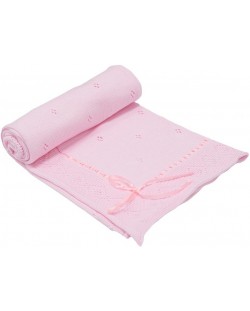 Одеяло с панделка EKO - Розово, 80 х 70 cm