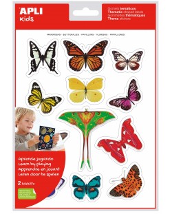 Самозалепващи стикери Apli - Пеперуди, 2 листа