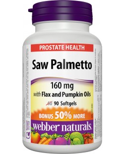 Saw Palmetto, 90 капсули, Webber Naturals
