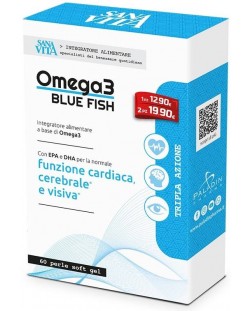 Sanavita Omega 3 Blue Fish, 60 софтгел капсули, Paladin Pharma