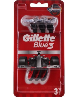 Gillette Blue 3 Самобръсначки за еднократна употреба, 3 броя