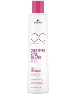 Schwarzkopf Professional BC Color Freeze pH 4.5 Сребърен шампоан, 250 ml