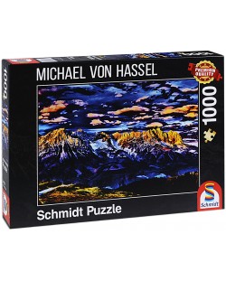 Пъзел Schmidt от 1000 части - Планински пейзаж, Михаел фон Хасел