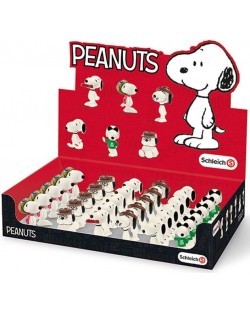 Фигурки Schleich от серията Peanuts - Кутия 32 бр. Фъстъчета, семейството на Снупи