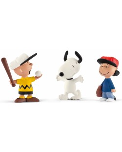 Фигурка Schleich от серията “Peanuts“: Комплект Фъстъчета - бейзбол