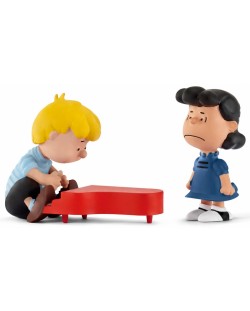 Фигурка Schleich от серията “Peanuts“: Комплект Фъстъчета - Луси и Шрьодер